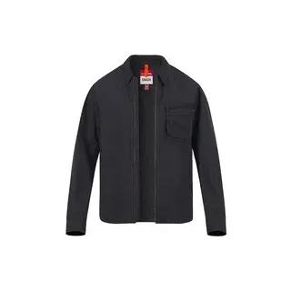 PARAJUMPERS Herren Overshirt schwarz Mikrofaser, schwarz, Frühjahr/Sommer 2026
