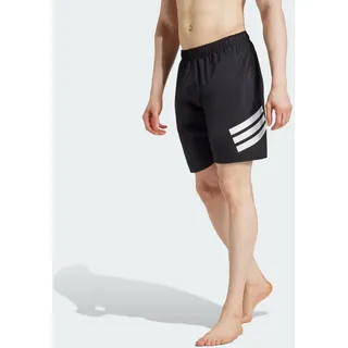 adidas 3-Streifen 8-Inch Badeshorts Black/White L