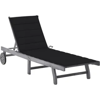 vidaXL Sonnenliege 200 x 65 x 85 cm Grau
