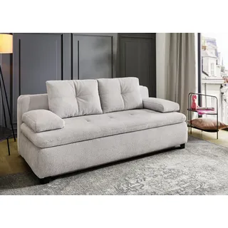 Jockenhöfer Schlafsofa Polyester 2-Sitzer Grau