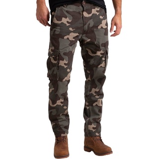 BlauerHafen Cargohose Mens Army Cargo Camouflage Hose Baumwolle Arbeitskleidung gerades Bein bunt 40