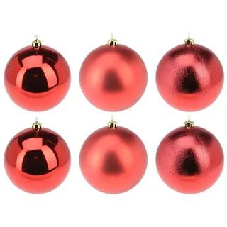 Annastore Weihnachtsbaumkugel Weihnachtskugeln aus Kunststoff zum Hängen - Wetterfest Outdoor, Christbaumkugeln für draußen, Weihnachtkugeln
