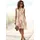 mit Alloverprint und Volants ärmelloses Sommerkleid Strandkleid Webkleid Tunikakleid bunt 44