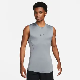 NIKE Pro Dri-FIT Tight Fitness Tanktop Herren 084 - smoke grey/black M