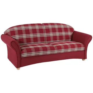 58 aufm Kessel SOFA Landhaus 2,5-Sitzer Kama Bezug Flachgewebe Rot karriert | Gr.: onesize