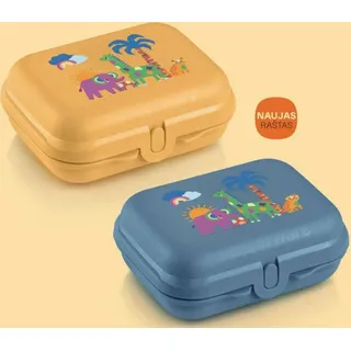 Tupperware Oyster Twins set  Elefant & Leopard L 12,9 × B 10,3 × H 5,2