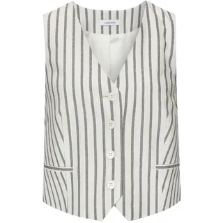 LASCANA Anzugweste Damen creme-schwaz gestreift Gr.42