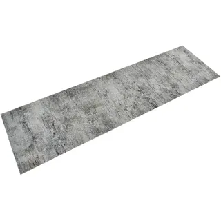 vidaXL Küchenteppich 45 x 150 cm Grau
