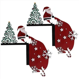 Weihnachtliche Türdekoration Für Den Oberen Türbereich, Eckornament Für Den Türrahmen, Festliche Türsturzdekoration, Eckschild-set, Weihnachtsdekoration Für Den Eingangsbereich