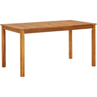 Gartentisch Esstisch Tisch für 4-6 Personen 140x80x74 cm Massivholz Akazie