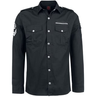 Rammstein Langarmhemd - XL bis 3XL - für Männer - Größe XL - schwarz  - Lizenziertes Merchandise! - XL