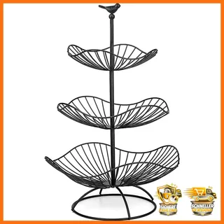 Obstkorb 3 Stöckig Metall Etagere Servierkorb 31cm 25cm 20cm für Küche