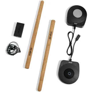 AeroBand Elektronisches Schlagzeugset PocketDrum2 MAX, Luft-Schlagstöcke & Pedale, Spielen Sie Schlagzeug überall und jederzeit, 8 Klänge und USB-Midi (Kopfhörer enthalten)