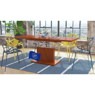 Mazzoni Grand Noir Couchtisch ausziehbar höhenverstellbar 120/180cm in Kirschbaum modern vielseitig Wohnzimmertisch Esstisch Beistelltisch Sofatisch platzsparend hochwertig Wohnzimmer