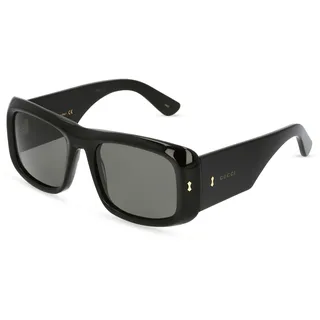 Gucci GG1080S Herren-Sonnenbrille Vollrand Quadratisch Kunststoff-Gestell, schwarz