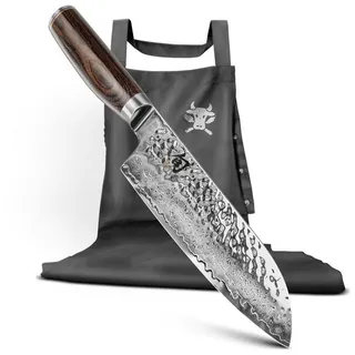 KAI Messer-Set Shun Premier Tim Mälzer Set Santoku + Schürze TDM1702-W24 (Spar-Set, 2-tlg)