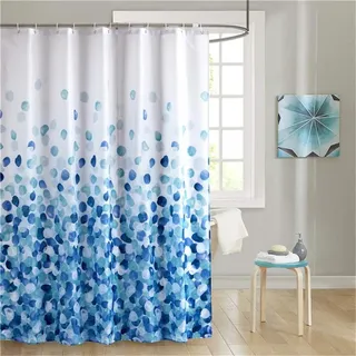 Mcboson Duschvorhang, Blau, Textil, 300x200 cm, Badtextilien, Duschvorhänge