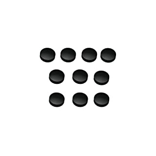 10x Magnete, Schwarz Ø 24mm, Haftmagnete für Whiteboard, Kühlschrankmagnet, Magnettafel, Magnetwand, Magnet Rund