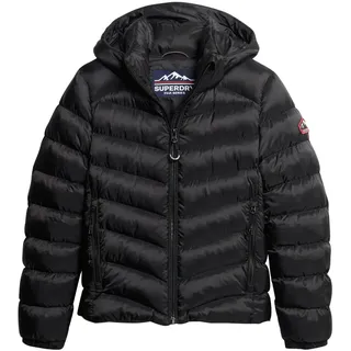 Superdry Fuji Steppjacke mit Kapuze Schwarz XL