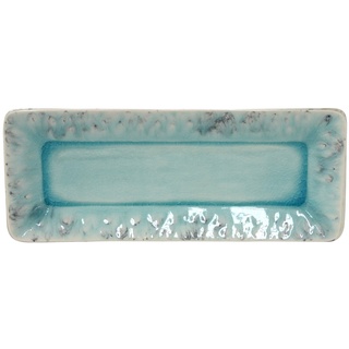 Costa Nova, Madeira Kollektion, Steinzeug Geschirr, Tablett, rechteckig, blau, 27 cm