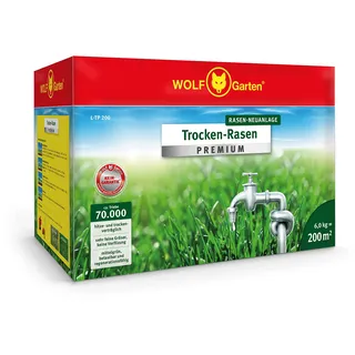WOLF-Garten WOLF Garten L-TP 200 D/A TROCKEN-Rasen Premium FÜR 200 QM, Rot