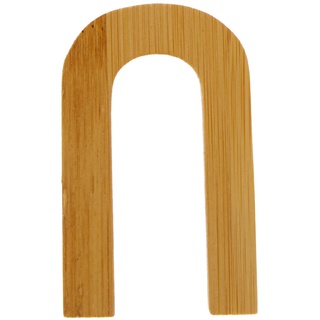 small foot 12074 ABC Buchstabe U aus nachhaltigem Bambus, kombinierbar mit anderen Buchstaben als Deko oder Türschild