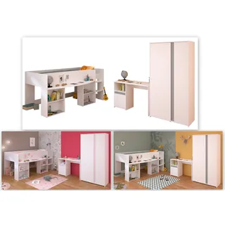 Parisot Kinderzimmer Pirouette 13 weiß / rosa / grau