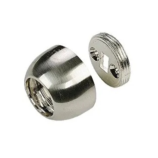 Liedeco Wandlager für Gardinenstangen Landhaus, ø 20 mm, 1 STK edelstahloptik