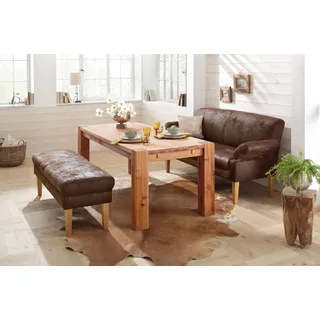 OTTO home Couch Mikrofaser 2-Sitzer Braun