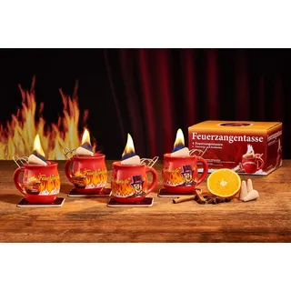 Feuerzangentasse 4er-Set, Rot/Rühmann - für Feuerzangenbowle