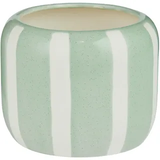 Butlers Blumentopf, Mintgrün, Weiß, Keramik, 12 cm, Dekoration, Blumen & Zubehör, Übertöpfe
