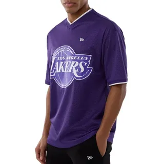 New Era LA Lakers NBA Mesh Oversized T-Shirt Herren - S