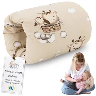 Amazinggirl Stillkissen Stillkissen klein Breastfeeding und Nursing Pillow für unterwegs 20 cm