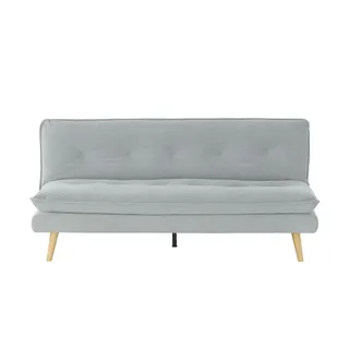 Möbel Kraft Schlafcouch Stoff 2-Sitzer Grau