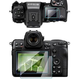 Z8 Z9 Top + Displayschutzfolie, kompatibel mit Nikon Z8 Z9 Kamera, 2 Stück, FANZR 0,3 mm Härtegrad 9H, kratzfest, gehärtetes Glas