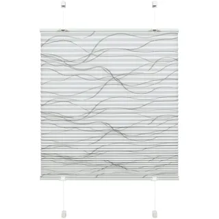 GARDINIA EASYFIX Katy Wave Plissee 50 x 130 cm weiß