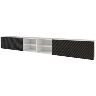 altdecor Zeno Lowboard 300 cm Schwarz/Holzwerkstoff