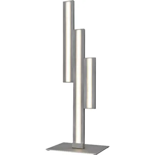 Tischlampe LED Tischleuchte dimmbar Design Lampe Alu gebürstet 50cm geometrisch