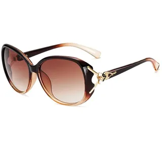LNTICB Sonnenbrille Damen Polarisierte Frauen Sonnenbrillen Groß Rahmen Brille UV400 Schutz Klassisch Trendige - 143 mm x 59 mm x 138 mm