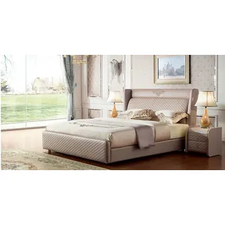 JV Möbel Luxus Design Bett 140 x 200 cm Braun