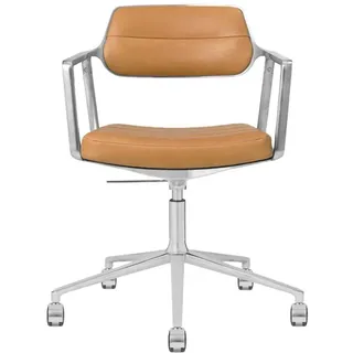 Vipp 453+ Drehstuhl Camel Rollen