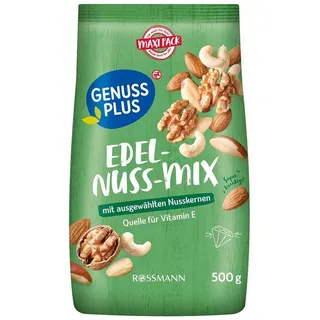 Genuss plus EDEL-NUSS-MIX Nüsse 500,0 g, 1 Pack