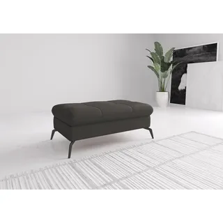 sit&more Polsterhocker Amica mit Stauraum 102 x 47 x 69 cm Grau