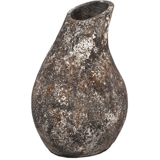 Deko-Vase DASA Antik-Creme-Schwarz ca. H40cm Standvase Bodenvase Terracotta
