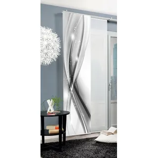 HOME WOHNIDEEN Schiebegardine HOME WOHNIDEEN "GLIWE" Gr. 1, grau, B:60cm H:245cm, Polyester, Gardinen, Schiebevorhang bedruckt