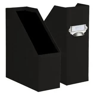 Rössler-Papier Stehsammler 1318452701, S.O.H.O., A4, Pappe, extra breit, schwarz, 2 Stück