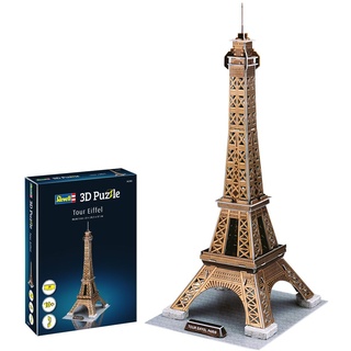 Revell 3D Puzzle 00200 I Paris Eiffelturm I 39 Teile I 2 Stunden Bauspaß für Kinder und Erwachsene I ab 10 Jahren I Das höchste Gebäude der französischen Hauptstadt selber zusammenbauen, Mittel