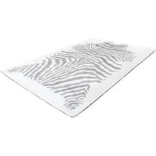 Teppich »Rabbit Animal 400«, rechteckig, Kuscheliger Hochflorteppich, per Hand getuftet, mit Baumwollrücken, 30609022-0 Grau / Weiß 30 mm