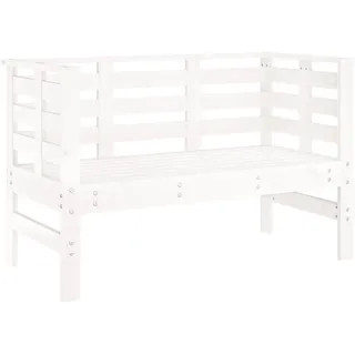 vidaXL Gartenbank 111,5 x 53 x 71 cm Weiß