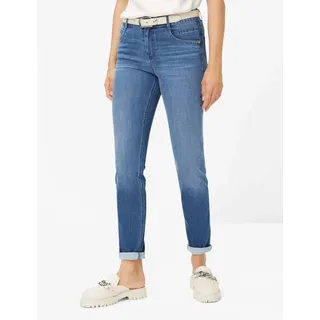 Brax Damen, Röhrenjeans Style SHAKIRA USED STONE BLUE, denim blau, Gr. 36L